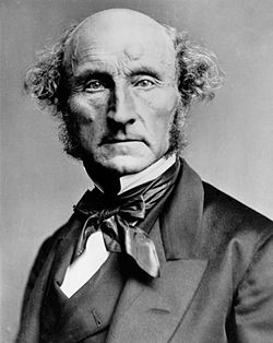 Portrait representing John Stuart Mill