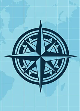 Political compass diagram showing four quadrants