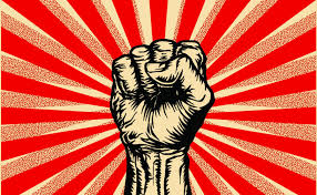 People protesting for social rights